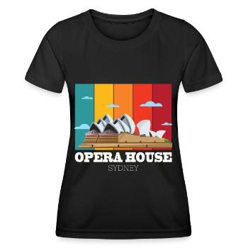 Concert de l’Opéra symphonique de Sydney en Australie - T-shirt sport Femme - noir - Devant - AI Model Female 172 light (172cm)