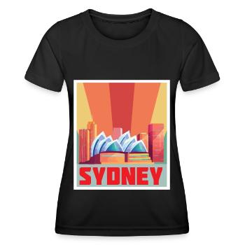 Concert de l’Opéra symphonique de Sydney en Australie - T-shirt sport Femme - noir - Devant - AI Model Female 172 light (172cm)