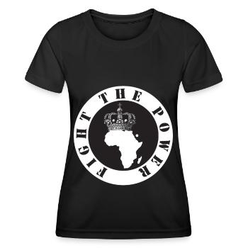 Africa Struggle Freedom Mandela Apartheid - Women's Functional T-Shirt - black - Front - AI Model Female 172 light (172cm)