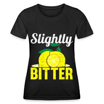 Légèrement amer Limonade Stand Lemon Lover Fruit - T-shirt sport Femme - noir - Devant - AI Model Female 172 light (172cm)