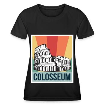 Colosseum Retro Gladiator Roman Duel - Women's Functional T-Shirt - black - Front - AI Model Female 172 light (172cm)