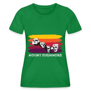 Mount Rushmore Black Hills Dakota Président des États-Unis - T-shirt sport Femme - vert - Devant - AI Model Female 172 dark (172cm)