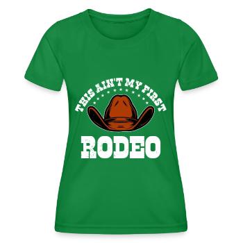 Rodéo Western Cowboy Wild West Retro Horse - T-shirt sport Femme - vert - Devant - AI Model Female 172 dark (172cm)