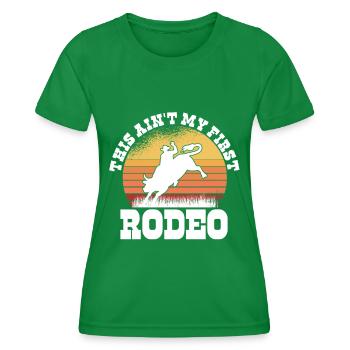 Rodéo Western Cowboy Wild West Retro Horse - T-shirt sport Femme - vert - Devant - AI Model Female 172 dark (172cm)