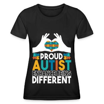 Autistic Autism Autistic - Women's Functional T-Shirt - black - Front - AI Model Female 172 light (172cm)