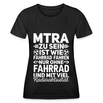 MTRA Medizinisch-Technischer Radiologie Mta - Frauen Funktions-T-Shirt - Schwarz - Vorne - AI Model Female 172 light (172cm)
