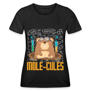 Mole Mole Lover Mole Whisperer Wis - Women's Functional T-Shirt - black - Front - AI Model Female 172 light (172cm)