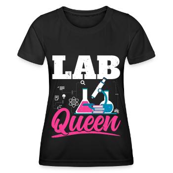 Laboratory Queen Biologist Science Teacher Biolog - Women's Functional T-Shirt - black - Front - AI Model Female 172 light (172cm)