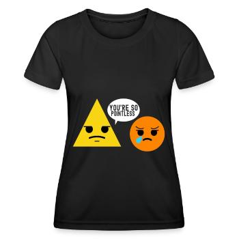 Professeur de mathématiques Mathématiques - T-shirt sport Femme - noir - Devant - AI Model Female 172 light (172cm)