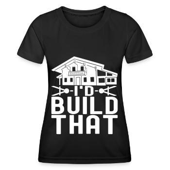 Architekt Architektur - Frauen Funktions-T-Shirt - Schwarz - Vorne - AI Model Female 172 light (172cm)