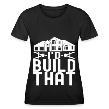 Architekt Architektur - Frauen Funktions-T-Shirt - Schwarz - Vorne - AI Model Female 172 light (172cm)