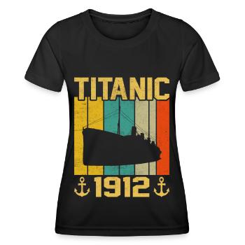 Titanic 1912 Kreuzfahrtschiff - Frauen Funktions-T-Shirt - Schwarz - Vorne - AI Model Female 172 light (172cm)