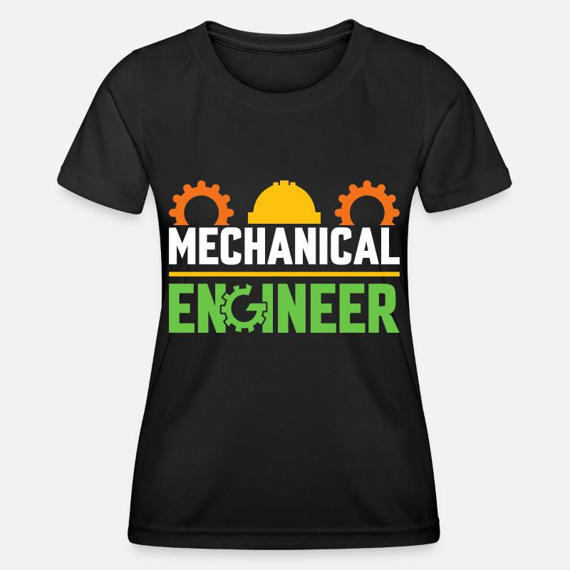 Mechanics Engineer Mechanical Engineering - Women's Functional T-Shirt - black