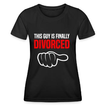 Scheidung Trennung Ehe Ex Scheidungsparty - Frauen Funktions-T-Shirt - Schwarz - Vorne - AI Model Female 172 light (172cm)