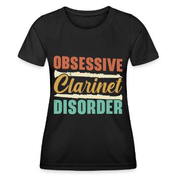 Troubles obsessionnels de la clarinette Musiciens Instrumentali - T-shirt sport Femme - noir - Devant - AI Model Female 172 light (172cm)