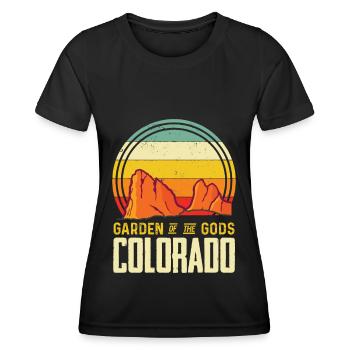 Garten der Götter Nationalpark Colorado Andenken - Frauen Funktions-T-Shirt - Schwarz - Vorne - AI Model Female 172 light (172cm)