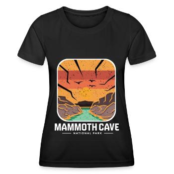 Parc national Mammoth Cave Kentucky Souvenir Höhle - T-shirt sport Femme - noir - Devant - AI Model Female 172 light (172cm)