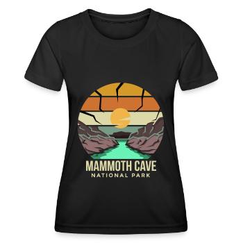 Souvenir Cave Kentucky Mammoth Cave Parc national - T-shirt sport Femme - noir - Devant - AI Model Female 172 light (172cm)