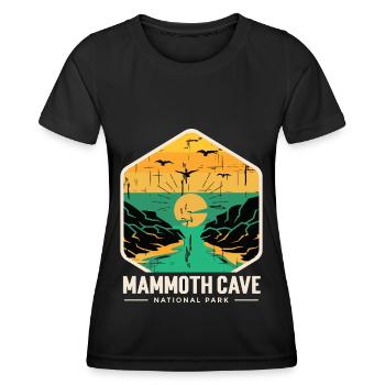 Parc national Souvenir Mammoth Cave Kentucky Souven - T-shirt sport Femme - noir - Devant - AI Model Female 172 light (172cm)