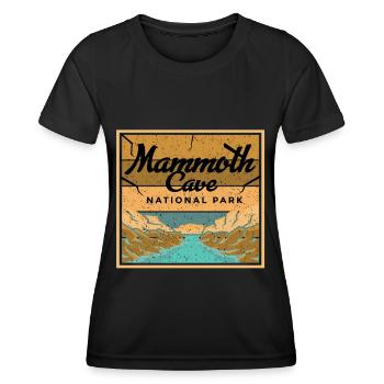 Mammoth Cave Kentucky Nationalpark Souvenir - Frauen Funktions-T-Shirt - Schwarz - Vorne - AI Model Female 172 light (172cm)