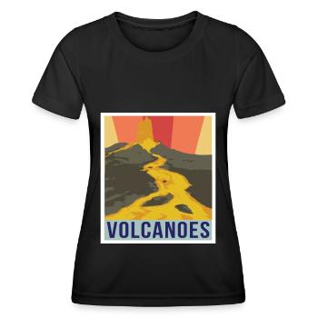 Nationalpark Souvenir Vulkan Insel Vulkane Hawaii - Frauen Funktions-T-Shirt - Schwarz - Vorne - AI Model Female 172 light (172cm)