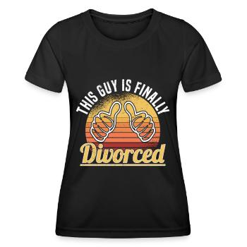 Scheidung Trennung Ehe Ex Scheidungsparty - Frauen Funktions-T-Shirt - Schwarz - Vorne - AI Model Female 172 light (172cm)