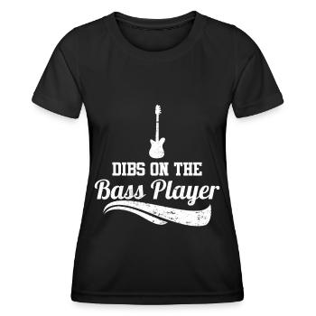 Dibs on the Bass Player - Women's Functional T-Shirt - black - Front - AI Model Female 172 light (172cm)