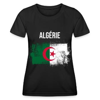 Algerien - Frauen Funktions-T-Shirt - Schwarz - Vorne - AI Model Female 172 light (172cm)