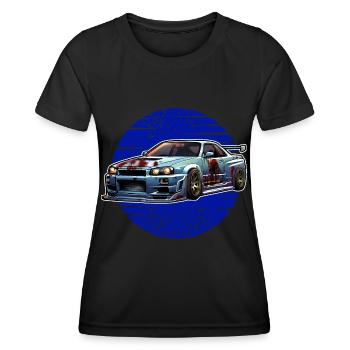 Jdm Halloween edition / Tuning Mechanic Costume - Women's Functional T-Shirt - black - Front - AI Model Female 172 light (172cm)