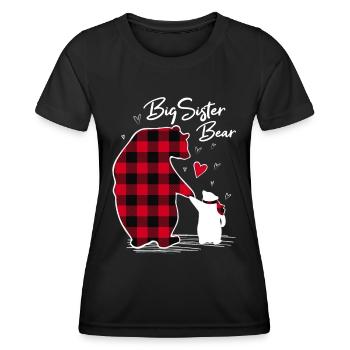 Big sister Bear - Women's Functional T-Shirt - black - Front - AI Model Female 172 light (172cm)