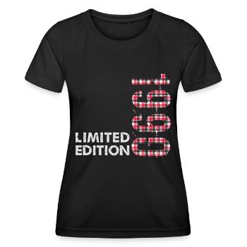 1990 Édition limitée - T-shirt sport Femme - noir - Devant - AI Model Female 172 light (172cm)