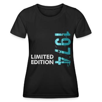 1974 Limited Edition - Frauen Funktions-T-Shirt - Schwarz - Vorne - AI Model Female 172 light (172cm)
