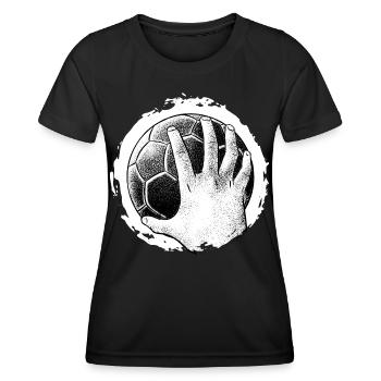 Joueur de handball Handball Outfit Handball Joueur de handball - T-shirt sport Femme - noir - Devant - AI Model Female 172 light (172cm)
