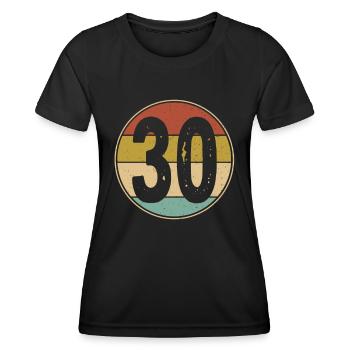 30. Geburtstag Club Der Alten Säcke 30 Jahre Alt - Frauen Funktions-T-Shirt - Schwarz - Vorne - AI Model Female 172 light (172cm)