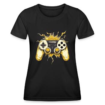 Gaming Controller - Frauen Funktions-T-Shirt - Schwarz - Vorne - AI Model Female 172 light (172cm)