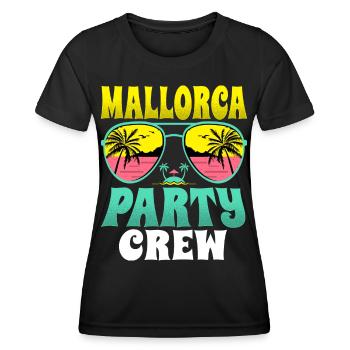 Majorque Party Crew - T-shirt sport Femme - noir - Devant - AI Model Female 172 light (172cm)