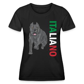 Cane Corso Italiano - Women's Functional T-Shirt - black - Front - AI Model Female 172 light (172cm)