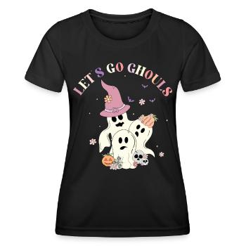 Let's Go Ghouls - Frauen Funktions-T-Shirt - Schwarz - Vorne - AI Model Female 172 light (172cm)