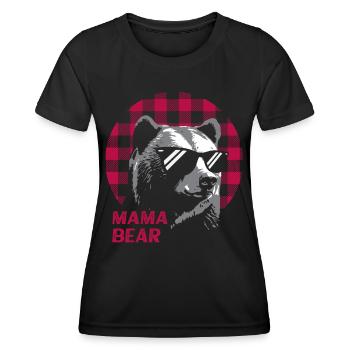 Mama Bear - Women's Functional T-Shirt - black - Front - AI Model Female 172 light (172cm)