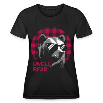 Oncle Ours - T-shirt sport Femme - noir - Devant - AI Model Female 172 light (172cm)
