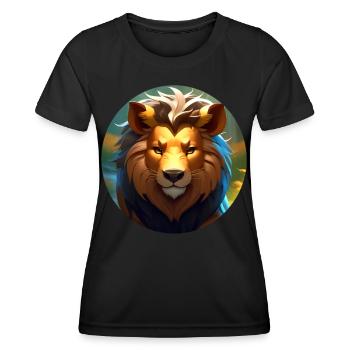 Proud Lion - Women's Functional T-Shirt - black - Front - AI Model Female 172 light (172cm)