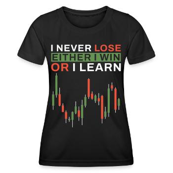 Stock Market Day Trading - Women's Functional T-Shirt - black - Front - AI Model Female 172 light (172cm)
