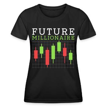 Future Millionaire - Women's Functional T-Shirt - black - Front - AI Model Female 172 light (172cm)