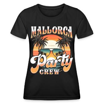 Mallorca Party Crew - Women's Functional T-Shirt - black - Front - AI Model Female 172 light (172cm)