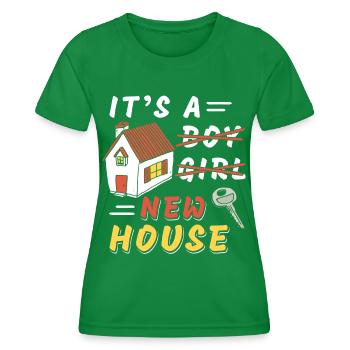 It's A New House - Frauen Funktions-T-Shirt - Kelly Green - Vorne - AI Model Female 172 dark (172cm)