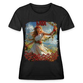 Divinité slave Lada Déesse Folklore Mythologie - T-shirt sport Femme - noir - Devant - AI Model Female 172 light (172cm)