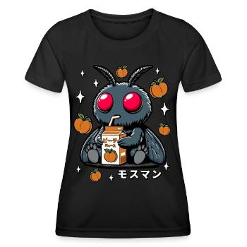 Jus de pêche Mothman - T-shirt sport Femme - noir - Devant - AI Model Female 172 light (172cm)