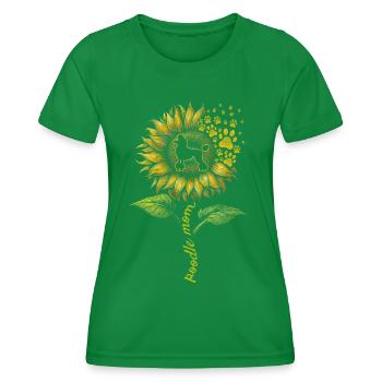 Poodle Mom - Frauen Funktions-T-Shirt - Kelly Green - Vorne - AI Model Female 172 dark (172cm)