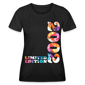 Colorful Birthday Limited Edition 2002 - Women's Functional T-Shirt - black - Front - AI Model Female 172 light (172cm)