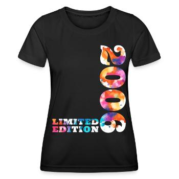 Colorful Birthday Limited Edition 2006 - Women's Functional T-Shirt - black - Front - AI Model Female 172 light (172cm)
